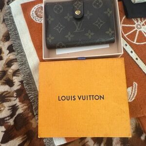 Louis Vuitton Monogram Card Wallet in Dark Brown